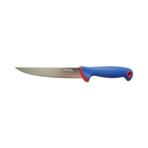 Cutit de transat si injunghiat profesional 18cm, lama otel 5Cr15MoV, maner Nylon albastru-rosu Breckner Germany, AAA425