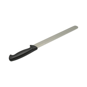 Cutit feliere brisket profesional 30cm, lama alveolata otel 5Cr15MoV, maner PP negru Breckner Germany, AAA422 - Img 5