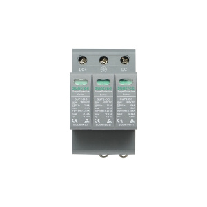 Descarcator la supratensiune cu semnalizare pentru sisteme fotovoltaice DC 3P, 1000VDC, 2045KA, Cod: DISMB69, Brand: SUNTREE - Img 1