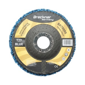 Disc abraziv netesut compact 125x22.23mm T27, granulatie medie pentru curatare rugina si vopsea Breckner Germany, BRECKNER GERMANY, BK79989