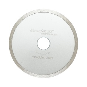 Disc diamantat continuu 115x2.0x22.23mm, taiere umeda pentru ceramica, gresie, faianta Breckner Germany, BRECKNER GERMANY, BK87058