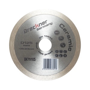 Disc diamantat continuu 125x22.23mm, segment 8mm pentru gresie, faianta Breckner Germany, BRECKNER GERMANY, BK79725