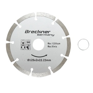 Disc diamantat segmentat 125x2x22.23mm, taiere uscata pentru beton, piatra, caramida Breckner Germany, BRECKNER GERMANY, BK79589