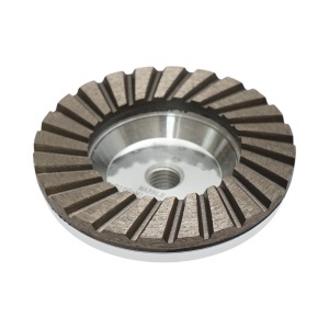 Disc diamantat turbo segmentat tip cupa 100mm, filet M14, grosier din aluminiu pentru slefuire marmura Breckner Germany, BRECKNER GERMANY, BK79790 - Img 3