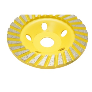 Disc diamantat turbo segmentat tip cupa 125x22.23mm pentru slefuire beton, granit, piatra , Cod: DISPT22, Marca: CROWNMAN - Img 3