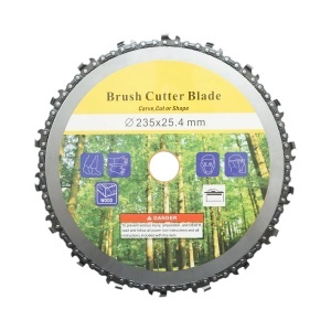 Disc motocoasa cu lant de drujba 235x25.4mm, 18 dinti pentru arbusti, crengi, vegetatie densa Breckner Germany, BRECKNER GERMANY, BK99699