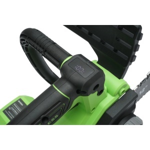 Drujba electrica profesionala cu 2 acumulatori 20V, 4Ah Li-ion, motor brushless, display digital LED, lama 12 inch (300mm) Breckner Germany, BK99684 - Img 13