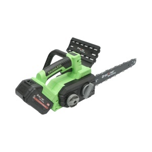Drujba electrica profesionala cu 2 acumulatori 20V, 4Ah Li-ion, motor brushless, display digital LED, lama 12 inch (300mm) Breckner Germany, BK99683 - Img 8