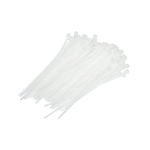 Faseta, colier plastic 2.5x100mm, alb, set 100buc, Cod: DISMH93, Brand: BRECKNER GERMANY - Img 1