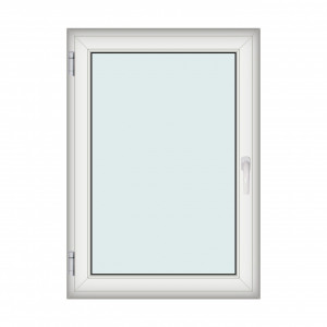 Fereastra 100x140cm, 1 canat, alb, stanga si rabatare, Klass, 7cm, 6 camere, 2 garnituri - Img 1