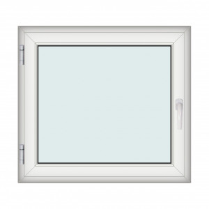 Fereastra 110x100cm, 1 canat, alb, stanga si rabatare, Klass, 7cm, 6 camere, 2 garnituri