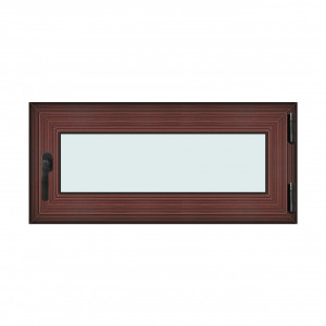 Fereastra 110x50cm, 1 canat, mahon, dreapta si rabatare, Klass, 7cm, 6 camere, 2 garnituri