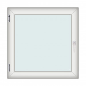 Fereastra 120x120cm, 1 canat, alb, stanga si rabatare, Klass, 7cm, 6 camere, 2 garnituri