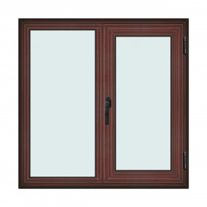 Fereastra 120x120cm, 2 canate, mahon, dreapta si rabatare, Klass, 7cm, 6 camere, 2 garnituri - Img 1