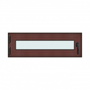 Fereastra 120x40cm, 1 canat, mahon, stanga si rabatare, Klass, 7cm, 6 camere, 2 garnituri