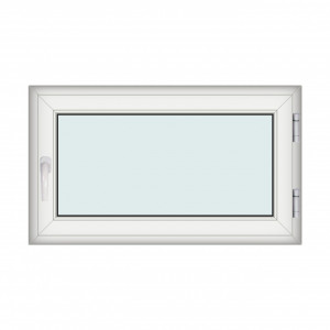 Fereastra 120x70cm, 1 canat, alb, dreapta si rabatare, Klass, 7cm, 6 camere, 2 garnituri - Img 1