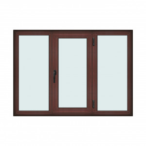 Fereastra 180x130cm, 3 canate, mahon, dreapta si rabatare, Klass, 7cm, 6 camere, 2 garnituri - Img 1