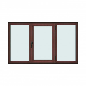 Fereastra 220x130cm, 3 canate, mahon, dreapta si rabatare, Klass, 7cm, 6 camere, 2 garnituri - Img 1