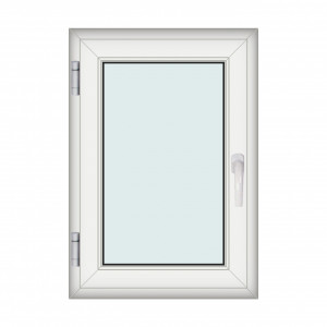 Fereastra 70x100cm, 1 canat, alb, stanga si rabatare, Klass, 7cm, 6 camere, 2 garnituri