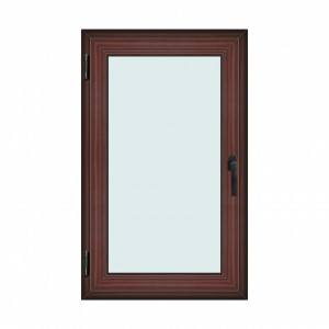 Fereastra 80x130cm, 1 canat, mahon, stanga si rabatare, Klass, 7cm, 6 camere, 2 garnituri