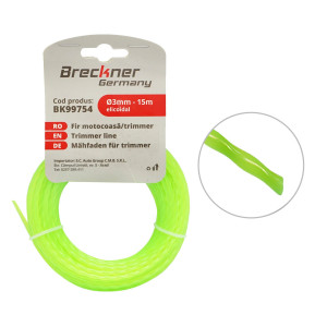 Fir elicoidal pentru motocoasa 3mm x 15m, Cod: BK99754, Brand: BRECKNER GERMANY - Img 1