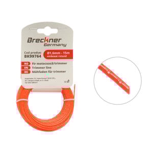 Fir rotund embosat pentru motocoasa 1.6mmx15m, Cod: BK99764, Brand: BRECKNER GERMANY - Img 1
