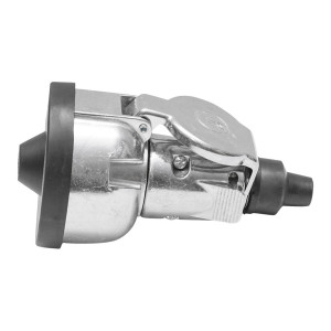 Fisa cu priza 7 pini pentru remorca, material carcasa metalica 12V, Cod: UTB101.31.029, Echivalență: DISAB29M, Breckner Germany - Img 2