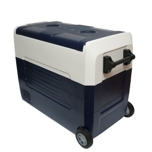 Frigider auto cu compresor 12-24-220V, 45W, capacitate 52L tip troler 726x390x513mm , Cod: BK77578, - Img 4