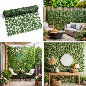 Gard viu artificial verde decorativ cu frunze iedera 300x100cm, BK99236
