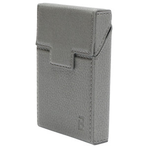 Husa gri din piele pentru pachet de tigari P24, Cod: BK92096, BRECKNER GERMANY - Img 1