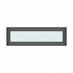 Iluminator 130x40cm, 1 canat, antracit, fix, Klass, 7cm, 6 camere