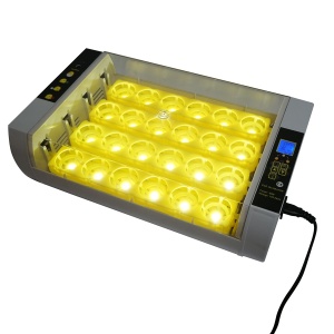 Incubator automat 24 oua 60W, 220V, rotire automata, control temperatura, umiditate, afisaj electronic, tava iluminata LED , Cod: DISPM61, - Img 3