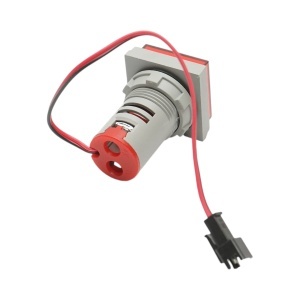 Indicator digital ampermetru LED rosu 0-100A, 220V/380V Ø 22mm Breckner Germany, BRECKNER GERMANY, BK76636 - Img 4