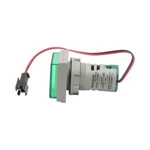 Indicator digital ampermetru LED verde 0-100A, 220V/380V Ø 22mm Breckner Germany, BRECKNER GERMANY, BK76635 - Img 3