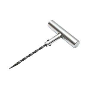 Instrument vulcanizare tip spirala cu maner metalic T pentru inserare snur anvelope, DISUJ06