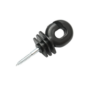 Izolator canelat negru 5.9mm, 100x40mm pentru fir gard electric, Cod: BK87683, Marca: BRECKNER GERMANY - Img 2