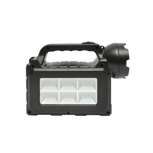 Kit iluminat portabil, LED, cu 3 becuri/proiector, radio FM, MP3, panou solar si baterie 3.7V, 4500 mAh, pentru pescuit camping, GD-P30FM, Cod: DISLK25, Gdplus - Img 7