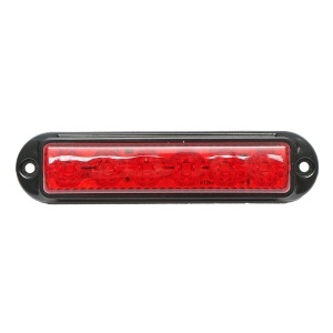 Lampa laterala gabarit LED 12-24V rosie cu 4 functii 155x37mm, rama neagra Breckner Germany, BK79687