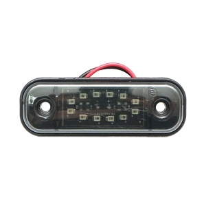 Lampa laterala gabarit slim LED 12-24V, rosu fumuriu 89x32mm Breckner Germany, BK79668