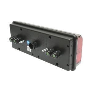Lampa stop spate stanga LED camion 24V, 7 pini ASS2.1+4x2 cu iluminare numar 400x153x88mm, DISTX16 - Img 4