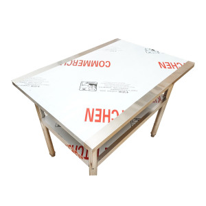 Masa de lucru apicola din inox 1000x700x800mm cu raft, Cod: DISKS91 - Img 4