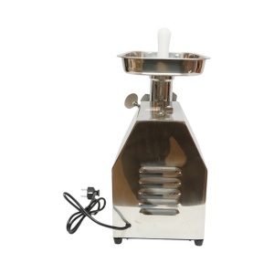 Masina de tocat carne electrica inox 850W, 220V, capacitate 150 kg/h, adaptor carnati, 2 site si 2 cutite incluse 380x210x415mm, DISGN80 - Img 4