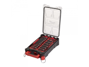 MILWAUKEE Mașină set de prize lungi 16 piese 1/2&quot; 10-24 mm PACKOUT în sistem mediu - Img 1