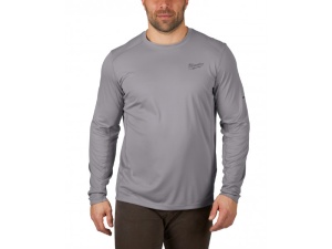 MILWAUKEE Tricou tehnic cu mânecă lungă gri WWLSG-XXL WORKSKIN™ - Img 2