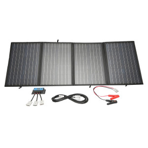 Panou solar 150W fotovoltaic monocristalin, pliabil tip valiza cu regulator de tensiune 12V/20A, Cod: BK77551, Brand: BRECKNER GERMANY - Img 4