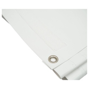 Perete lateral cort hala 2x2.8m alb cu geam transparent LP64, DISRR42 - Img 7