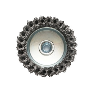 Perie sarma cu toroane tip cupa cu fir rasucit 100mm, M14, Cod: BK77743, Brand: BRECKNER GERMANY - Img 4