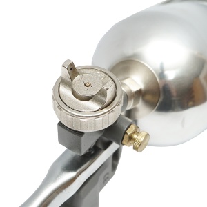 Pistol de vopsit cu aer comprimat 0.6L, cupa din inox in partea de sus, duza 1.5mm, Cod: BK79598, Brand: BRECKNER GERMANY - Img 4
