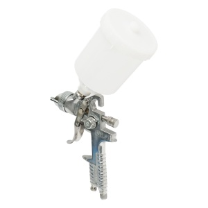 Pistol de vopsit cu aer comprimat 0.6L, cupa din plastic in partea de sus, duza 1.4mm, Cod: BK79600, Brand: BRECKNER GERMANY - Img 1