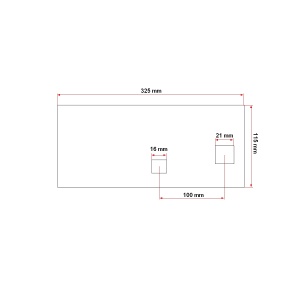 Plaz scurt drept PP4 fara cioc 10mm grosime, AUTOSPEED, UTB101.31.088 - Img 4